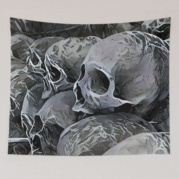 Item preview, Abstract Skull Drawing designed and sold by Alyxandre.