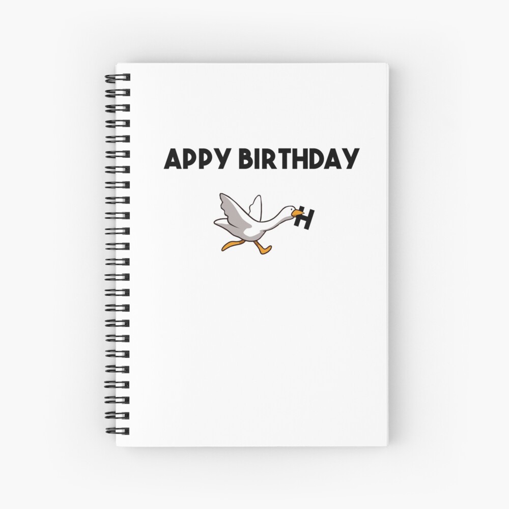 Impression Artistique Joyeux Anniversaire Oie Par Limeandcoconuts Redbubble