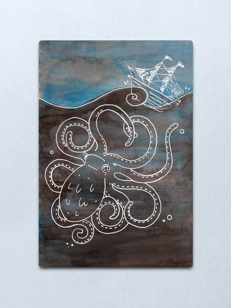 Alternate view of Kraken Metal Print