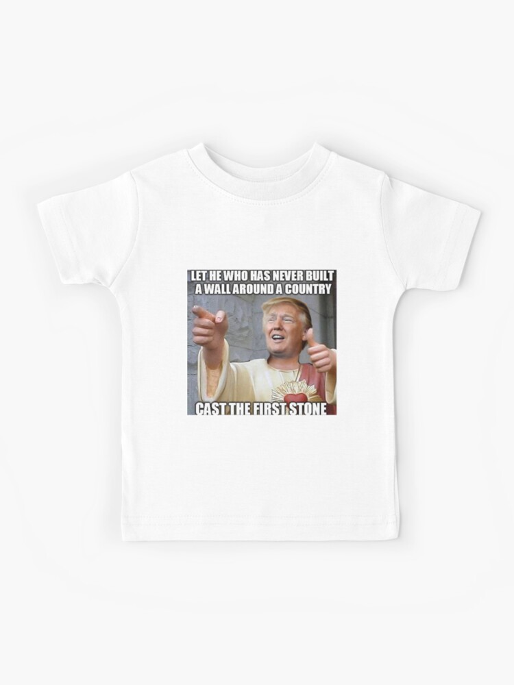 Donald Trump Jesus Meme Kids T Shirt By Kkjy Redbubble - t shirt roblox jesus