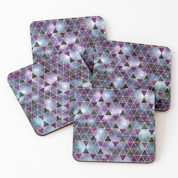 Item preview, Geometric Galaxy Triangles - Isometric Pattern designed and sold by MysticMagpie.