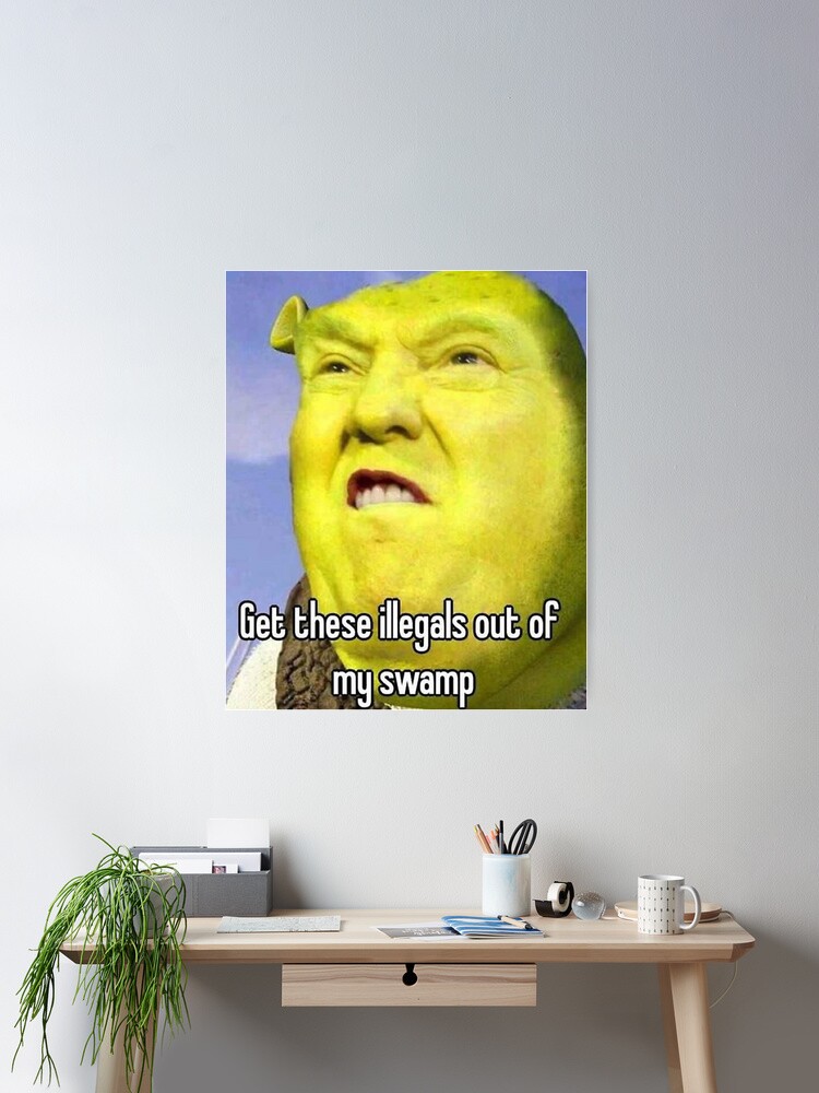 Shrek? Te noto distinto(shrek + asno.png, shrek wazowski y shrek trump)