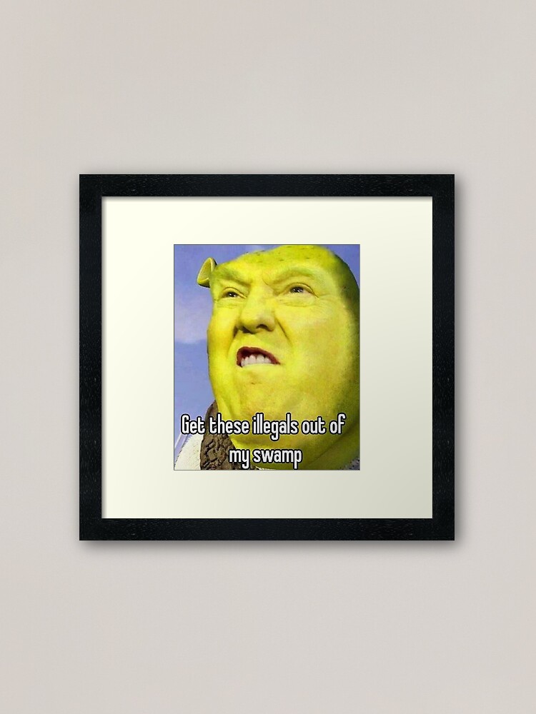 Trump Donaldtrump Shrek Meme Stealthis Stealthissticker - Shrek