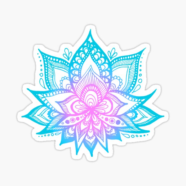 Pastel Vibes Lotus Flower Sticker