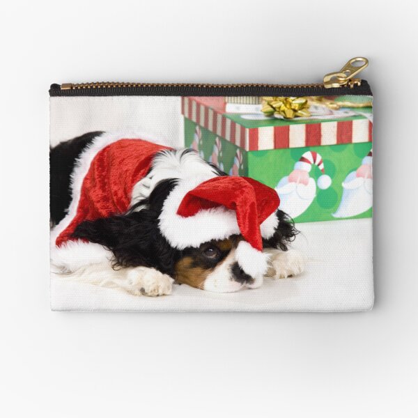 Cavalier King Charles Spaniel Christmas Zipper Pouch
