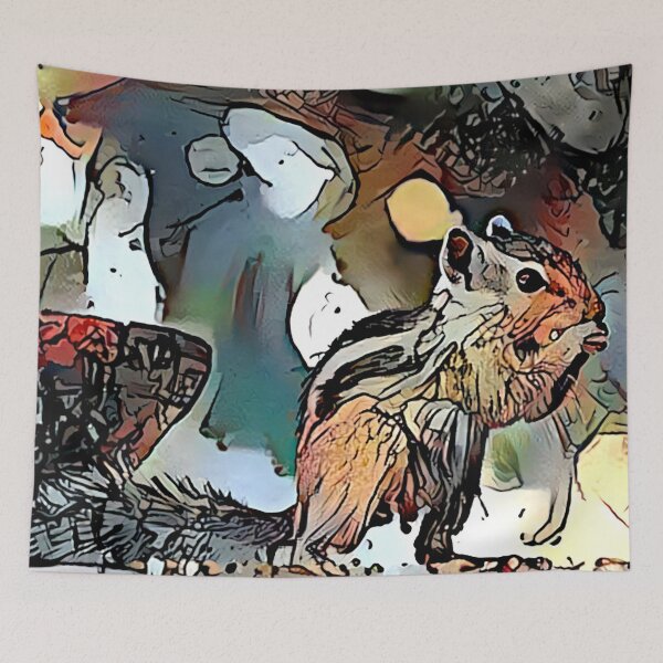 Item preview, Inked Watercolor Squirrel designed and sold by Alyxandre.
