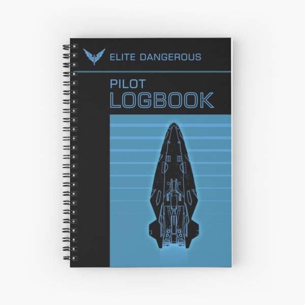 ELITE DANGEROUS:PILOT LOGBOOK ANACONDA BLUE Spiral Notebook