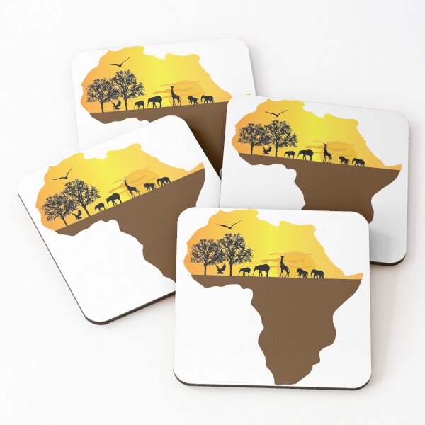 Item preview, Africa Sunset Landscape designed and sold by blackartmatters.