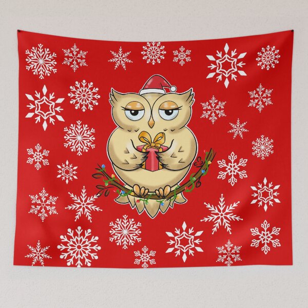 Item preview, Santa Owl Christmas and Holidays GIft designed and sold by Kate Hyunsu Cho.