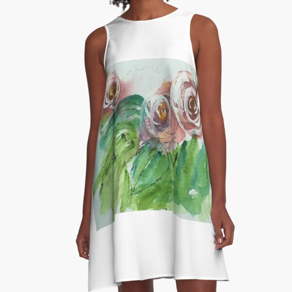 Wild roses A-Line Dress