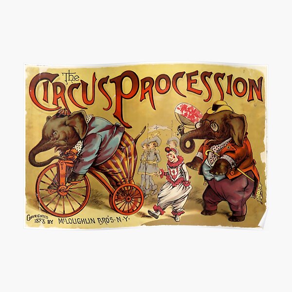Vintage Circus Poster Poster