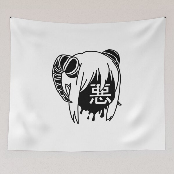 Item preview, Evil Cute Aesthetic Demon Girl designed and sold by therealsadpanda.