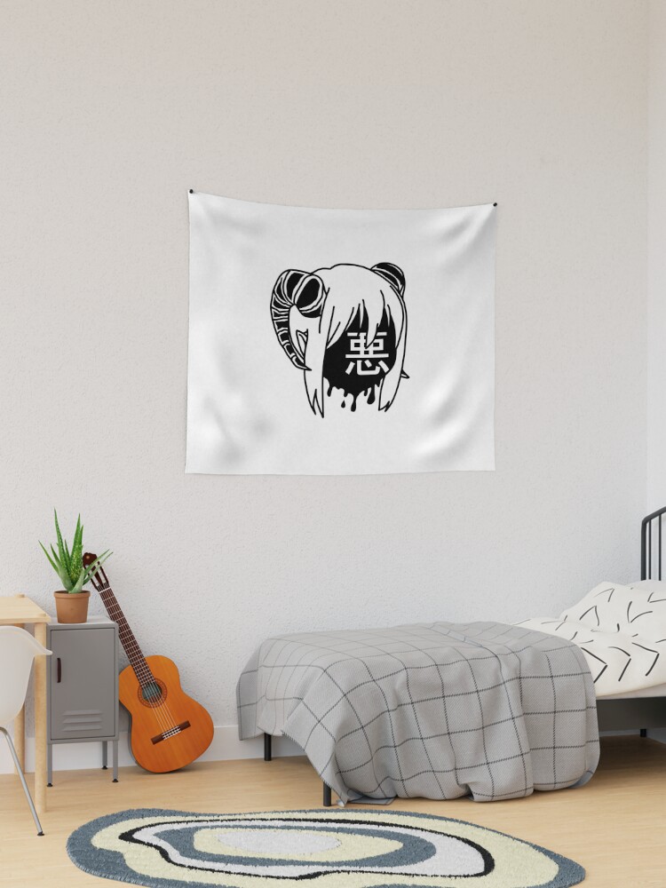 Evil Cute Aesthetic Demon Girl Tapestry for Sale by therealsadpanda