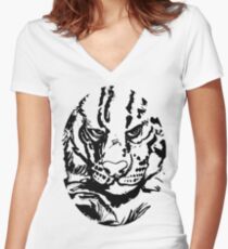 Ships Cat Women's Fitted V-Neck T-Shirt
