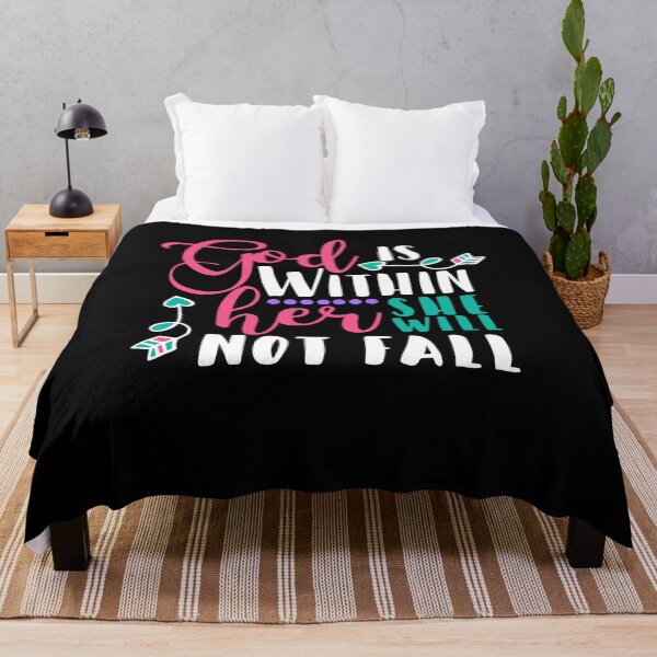 Item preview, God Is Within Her She Will Not Fall Christian Design designed and sold by ChristianLife.