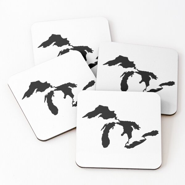 Item preview, Great Lakes Michigan Outline - Black  designed and sold by TaoJones42.