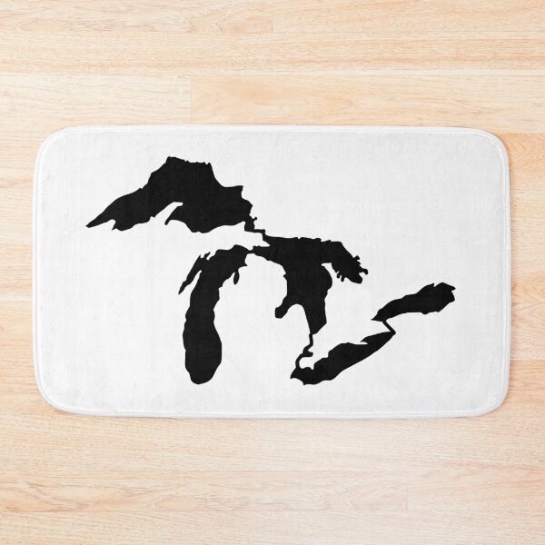 Item preview, Great Lakes Michigan Outline - Black  designed and sold by TaoJones42.
