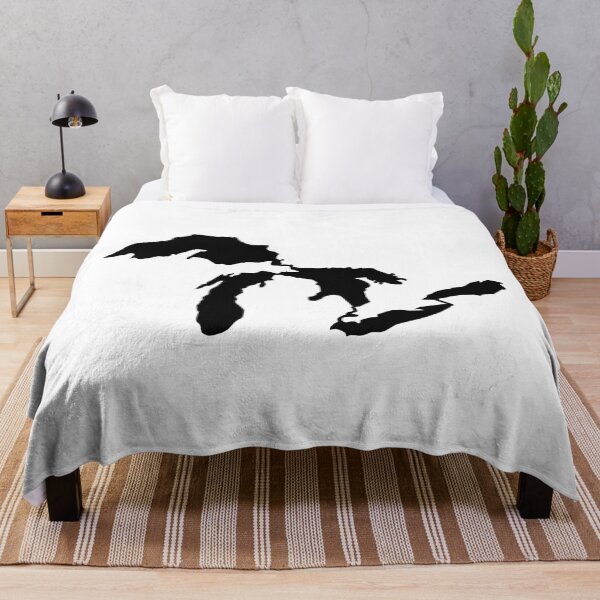Item preview, Great Lakes Michigan Outline - Black  designed and sold by TaoJones42.
