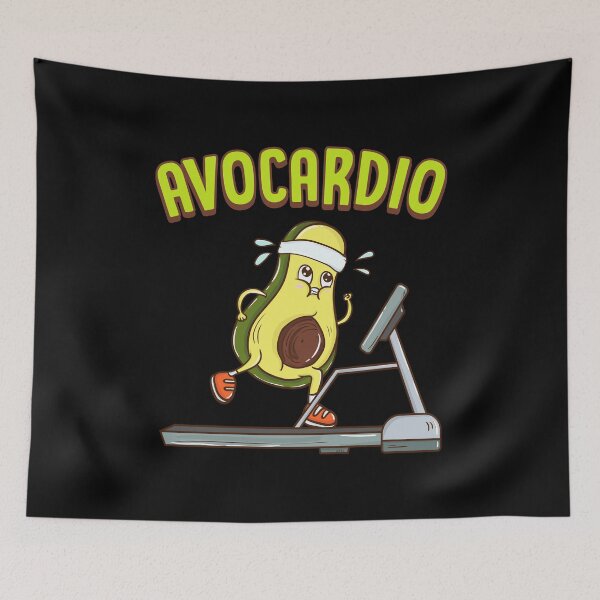 Item preview, Avocardio Avocado Cardio Pun Running Exercise Gym designed and sold by perfectpresents.