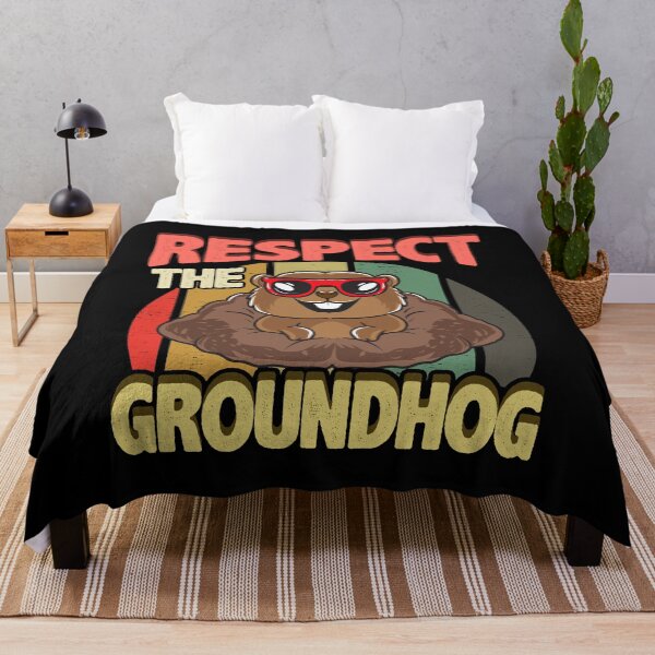 Item preview, Cute Respect The Groundhog Funny Groundhog Day designed and sold by perfectpresents.