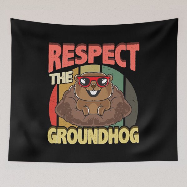 Item preview, Cute Respect The Groundhog Funny Groundhog Day designed and sold by perfectpresents.