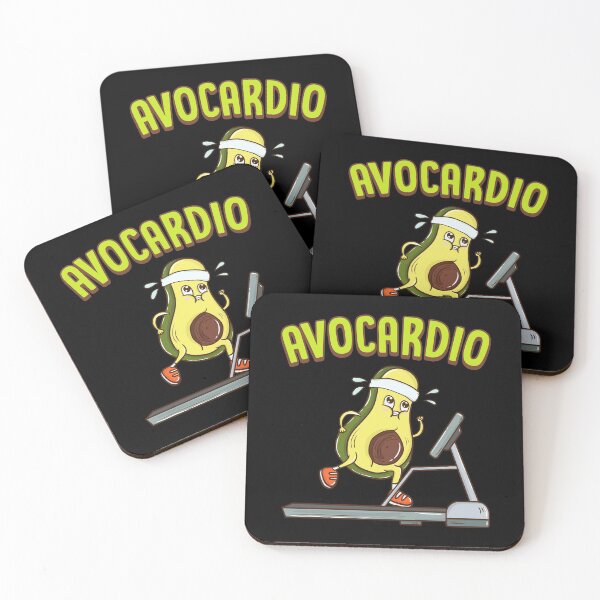 Item preview, Avocardio Avocado Cardio Pun Running Exercise Gym designed and sold by perfectpresents.
