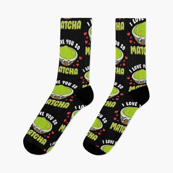 Item preview, Cute & Adorable I Love You So Matcha Food Pun designed and sold by perfectpresents.