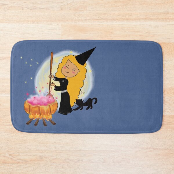 Item preview, The Witch's brew pumpkin cauldron and black cat designed and sold by khadijlloyd.