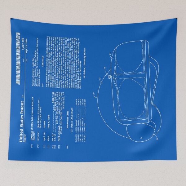 Item preview, Virtual Reality Helmet Patent - Blueprint designed and sold by FinlayMcNevin.