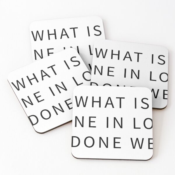 Item preview, what is done in love is done well designed and sold by QuoteSpirations.
