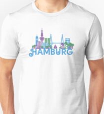 Skyline Hamburg Unisex T-Shirt