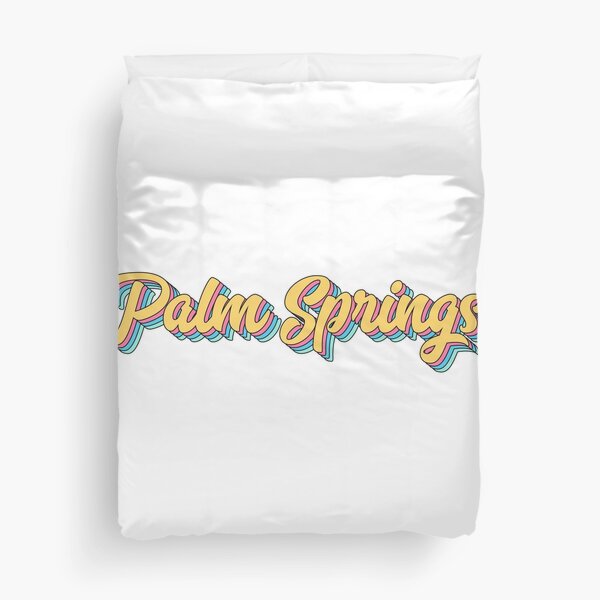 Item preview, Palm Springs California Retro Yellow Script designed and sold by modeoftravel.
