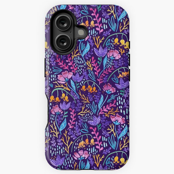 Aperçu de l'œuvre Motif Fleur du Pays des Merveilles - Violet Foncé créée et vendue par Kit Cronk.
