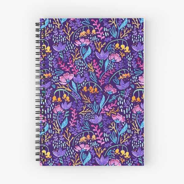 Item preview, Wonderland Flower Pattern - Dark Purple designed and sold by Kit Cronk.