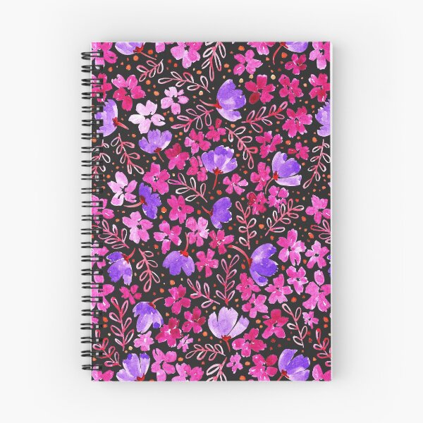 Item preview, Love Blossoms - Floral Pattern Grey Background designed and sold by Kit Cronk.