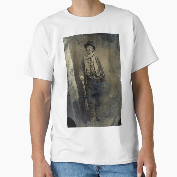 Vista previa del artículo con la obra «El único retrato autenticado sobreviviente de Billy the Kid (1880)», diseñado y vendido por allhistory.