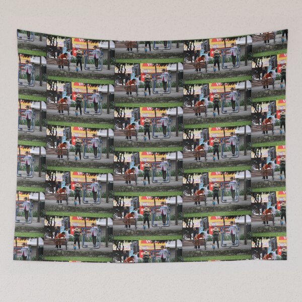 Item preview, Working Out in the Park designed and sold by Mike Ashley.