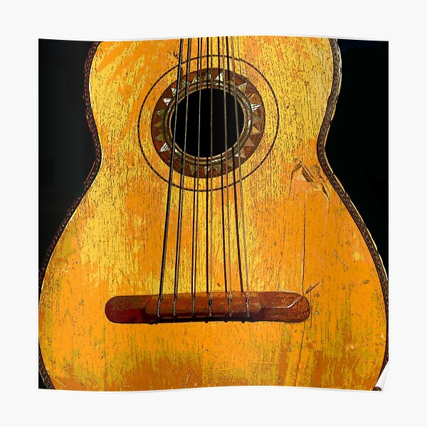 Southwest Guitaron (Mexican Bass Guitar) Poster