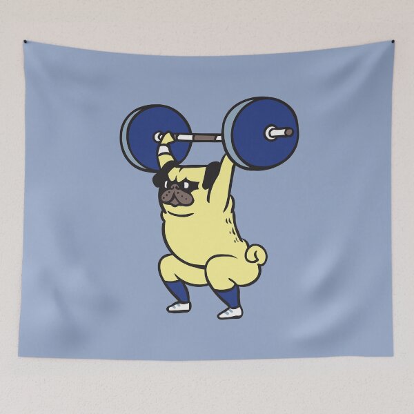 Item preview,  The snatch weightlifting Pug designed and sold by Huebucket.
