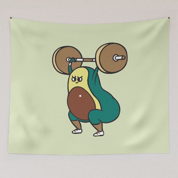 Item preview, The snatch weightlifting Avocado designed and sold by Huebucket.