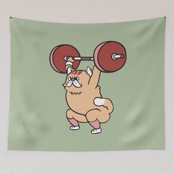 Item preview,  The snatch weightlifting Cat designed and sold by Huebucket.
