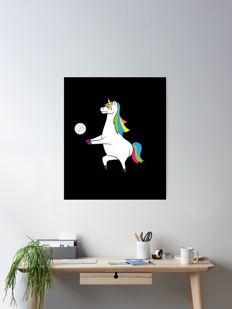 Volleyball - unicorn plays volleyball