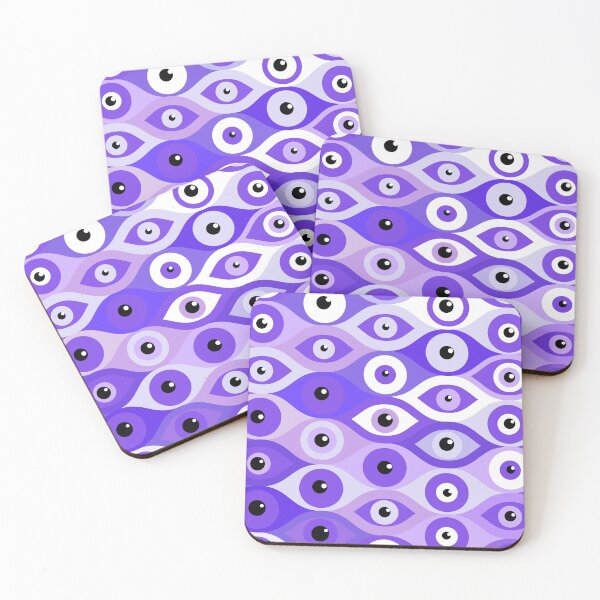 Item preview, Greek Mati Mataki - Matiasma Evil Eye purples designed and sold by k9printart.