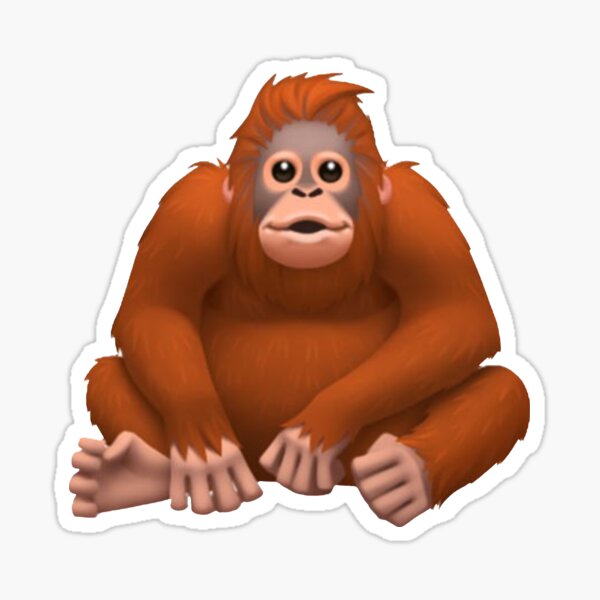 Orangutan Emoji Sticker