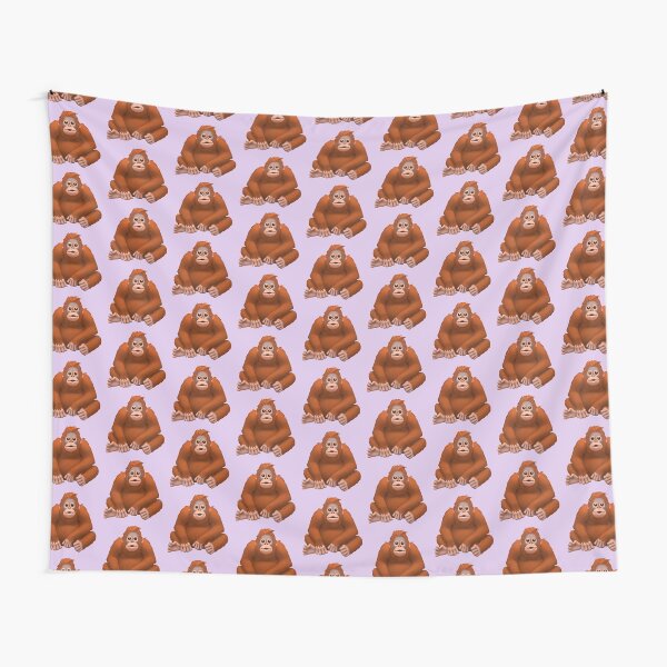 Orangutan Emoji Tapestry