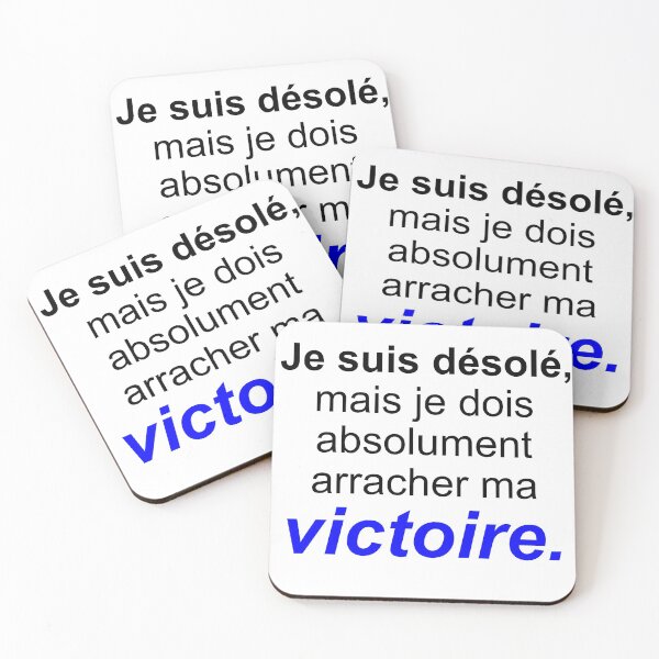 Item preview, Encouraging sentence: << I'm sorry, but I have to tear off my victory designed and sold by inspiration77x7.