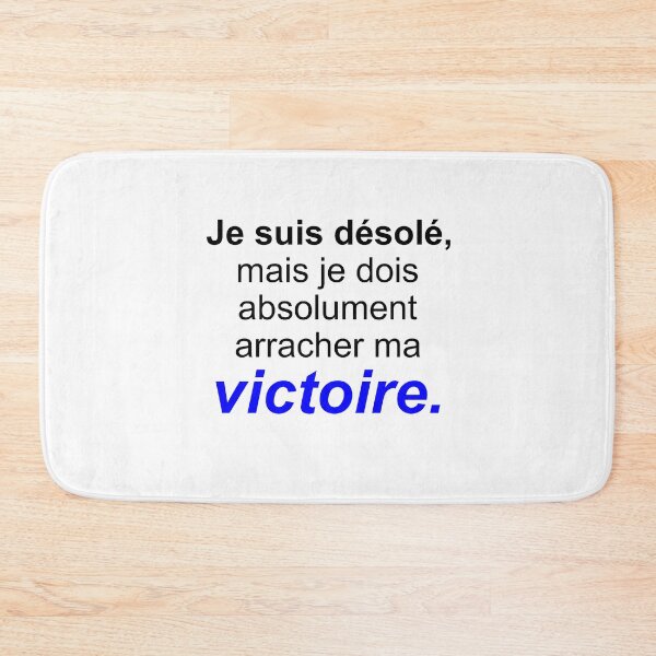 Item preview, Encouraging sentence: << I'm sorry, but I have to tear off my victory designed and sold by inspiration77x7.