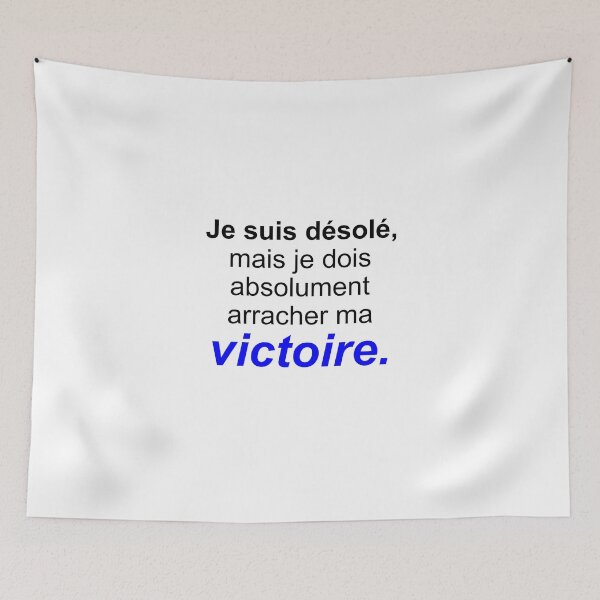Item preview, Encouraging sentence: << I'm sorry, but I have to tear off my victory designed and sold by inspiration77x7.