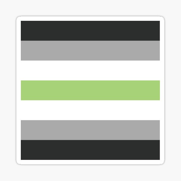 Agender Pride Flag Sticker