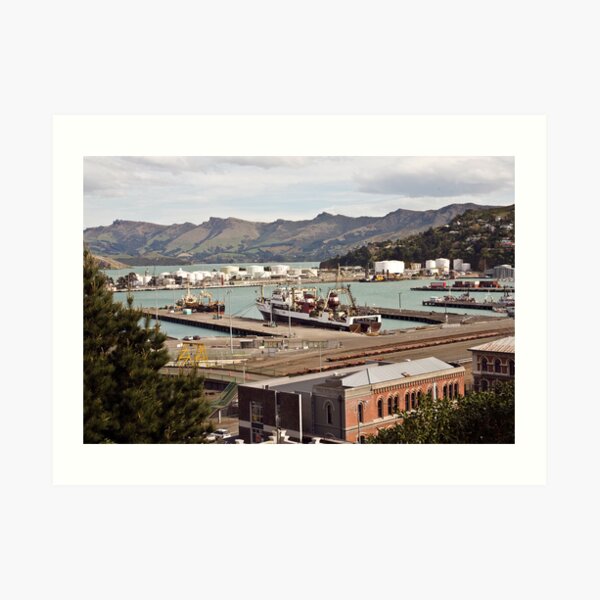 Lyttleton Harbour from Sumner Terrace Art Print